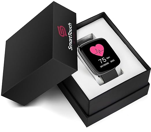 Smart Touch GV68 Smart Watch w/Changeable Wrist Bands, IP68 Waterproof, Built-in Mic and Speaker | Bluetooth | Sleep & Heart Rate Monitor, Pedometer, ...