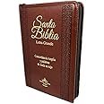 Biblia Letra Grande Tamaño Manual con Cierre Imitacion Piel Marron con Concordancia e Index Reina Valera 1960