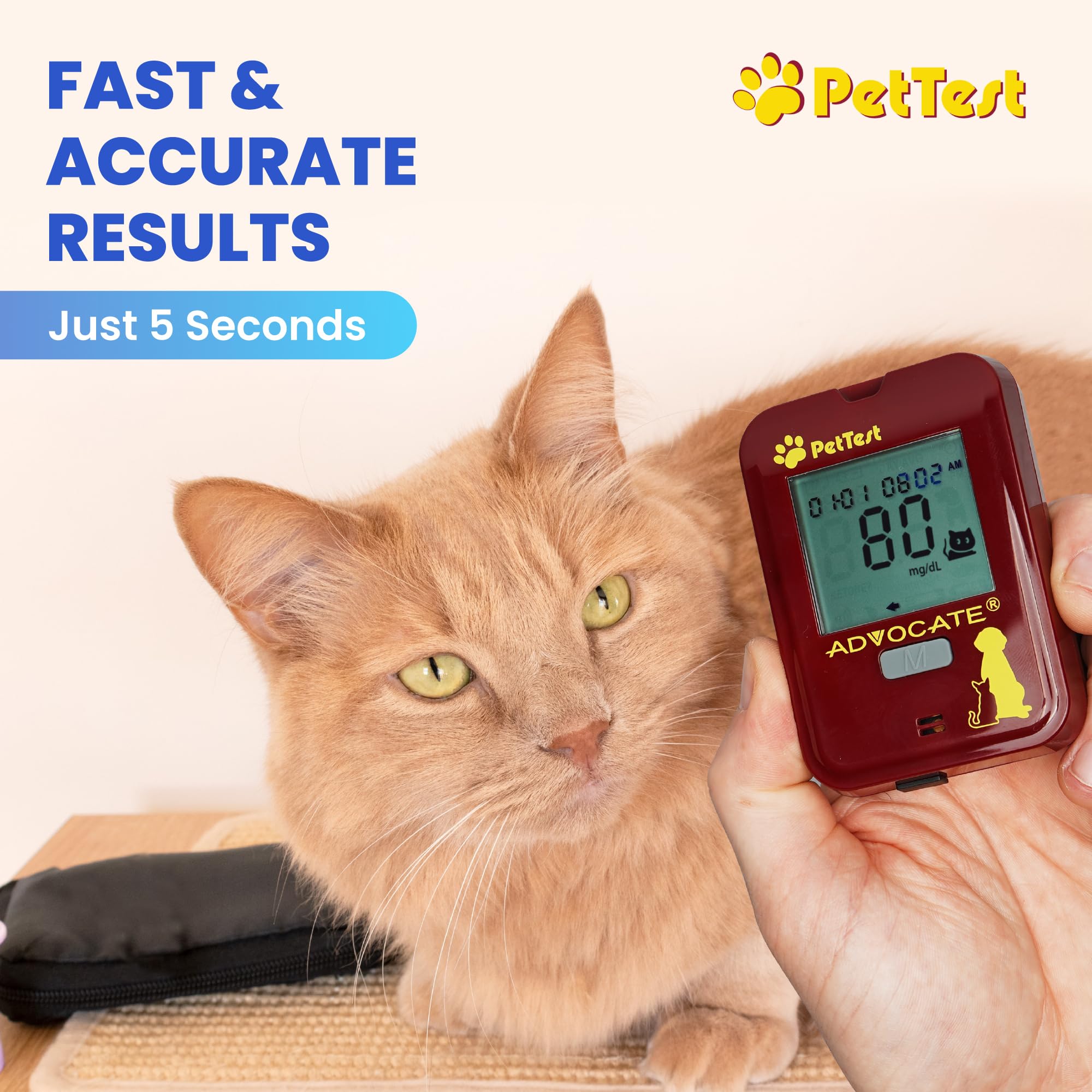 PetTest Sterile Twist-Top Lancets 21G for Dogs and Cats, for use with PetTest Diabetes Glucose Monitoring System (50 Lancets)