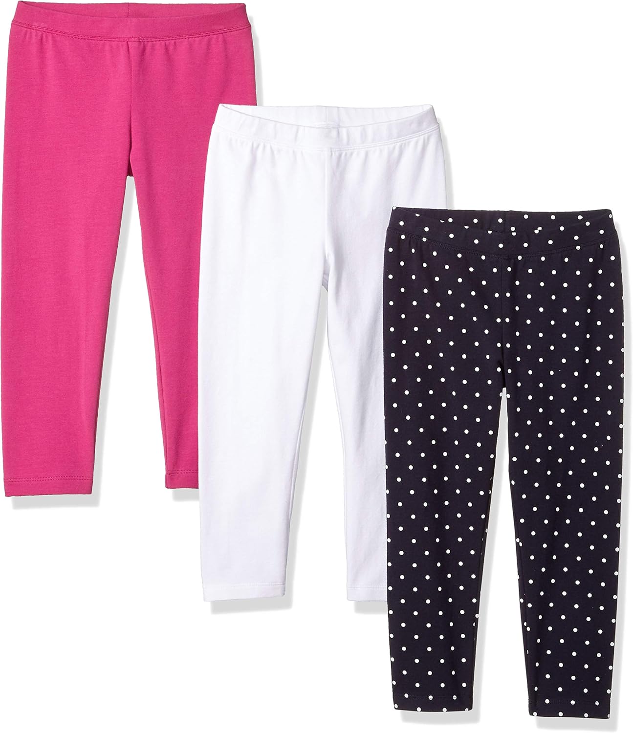 Amazon Essentials Girl's 3-Pack Capri Legging