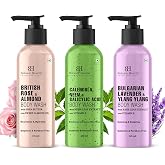 Botanic Hearth Relax &amp; Renew Body Wash Set - 4 fl oz Each 3-Pack | Botanic Hearth Relax &amp; Renew Body Wash Set | British Rose, Lavender &amp; Calendula Neem | Travel Size Shower Gel | Men &amp; Women