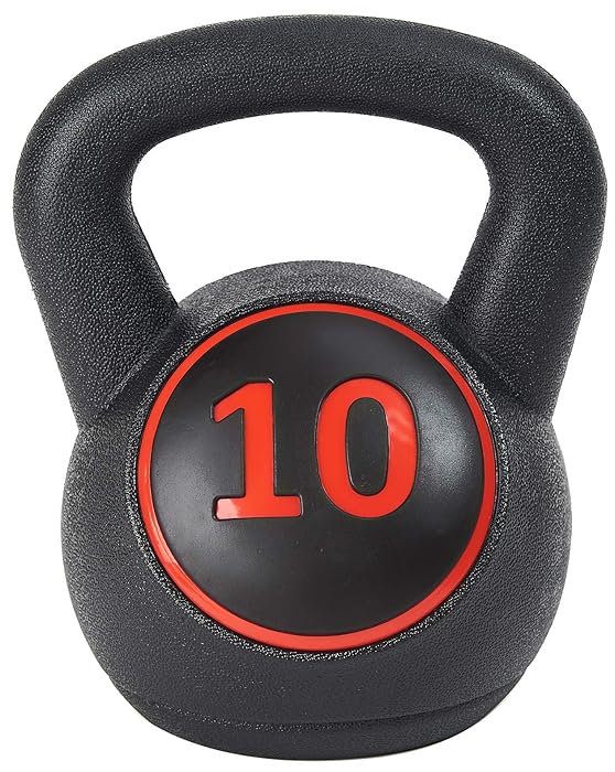 Image 3 - BalanceFrom Wide Grip 3-Piece Kettlebell Exercise Fitness Weight Set, Include 5 lbs, 10 lbs, 15 lbs or 10 lbs, 15 lbs, 20 lbs