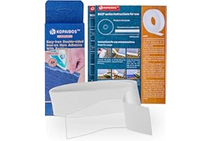 KOPAIBOS 2 Inch 5 Yards Heavy Double-Sided Iron on Hemming Tape with Backing No sew Fabric Tape for Curtains Webbing Sofa Decorations Appliques Embroidery Patches