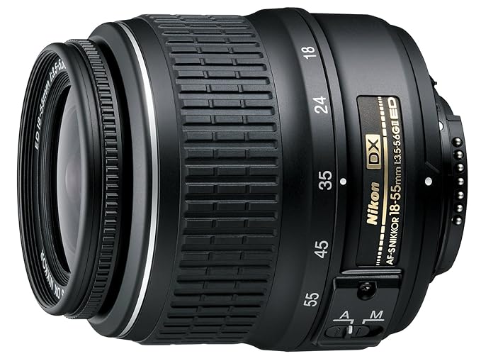 Nikon AF-S DX Zoom-Nikkor 18-55mm 1:3,5-5,6G ED II Objektiv (52 mm Filtergewinde) schwarz