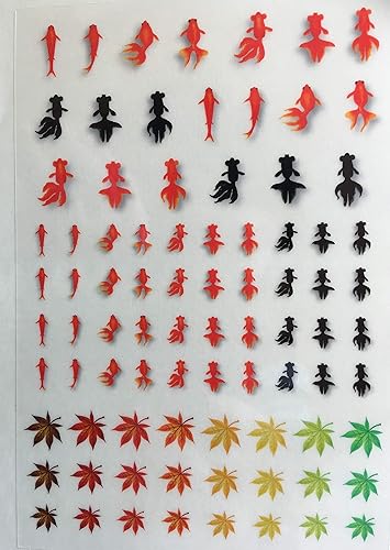 Amazon レジン封入用 フィルム 金魚 もみじ イラスト 影付き デコ素材 通販