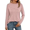 AUTOMET Long Sleeve Shirts for Women Basic Business Casual Tops Work Clothes 2025 Fall Fashion Outfits