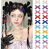 Mini Hair Bows for Women Girls Cute Colorful Hair Clips Small Alligator Hair Ribbon Accessories -20P