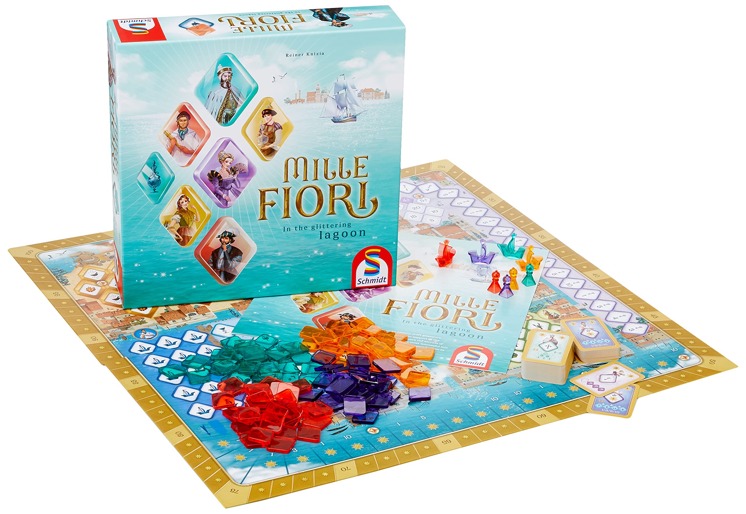 Schmidt Spiele | Mille Fiori | Board Game | Ages 10+ | 2-4 Players | 75 Minutes Playing Time