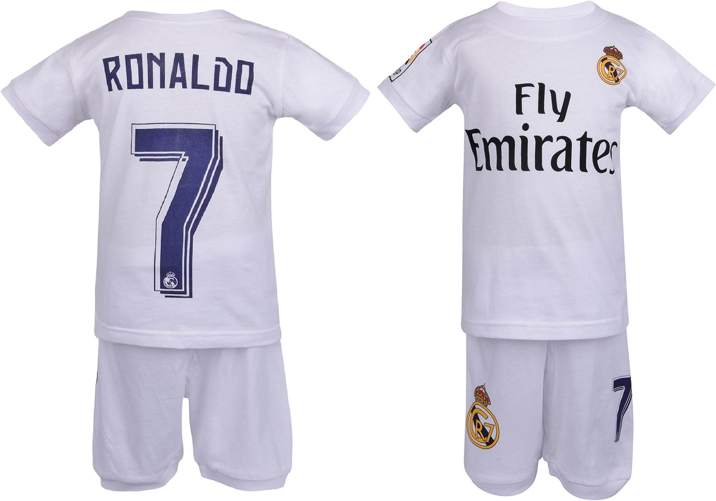 Soccer PJs Cristiano Ronaldo #7 Jersey Style Pajama Real PJ Madrid Ronaldo 7 Pyjama Sleepwear Set