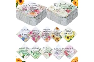 SmoothNovelty Handkerchiefs for Women Christian Gifts Bulk Soft Gifts Inspirational Religious Bible Verse Gifts