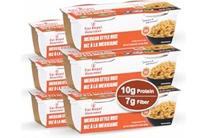 Eat Regal Mexican Style Rice Cups, Bold & Vibrant Flavor, 10g Protein, 7g Fiber Ready in 1 Minute, Vegan Gluten-Free Non-GMO,
