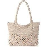 The Sak Crafted Classics Tote Bag - Hand Crochet Women's Purse For Everyday, Travel, Beach Bag - Carryall Shoulder Bag Straps