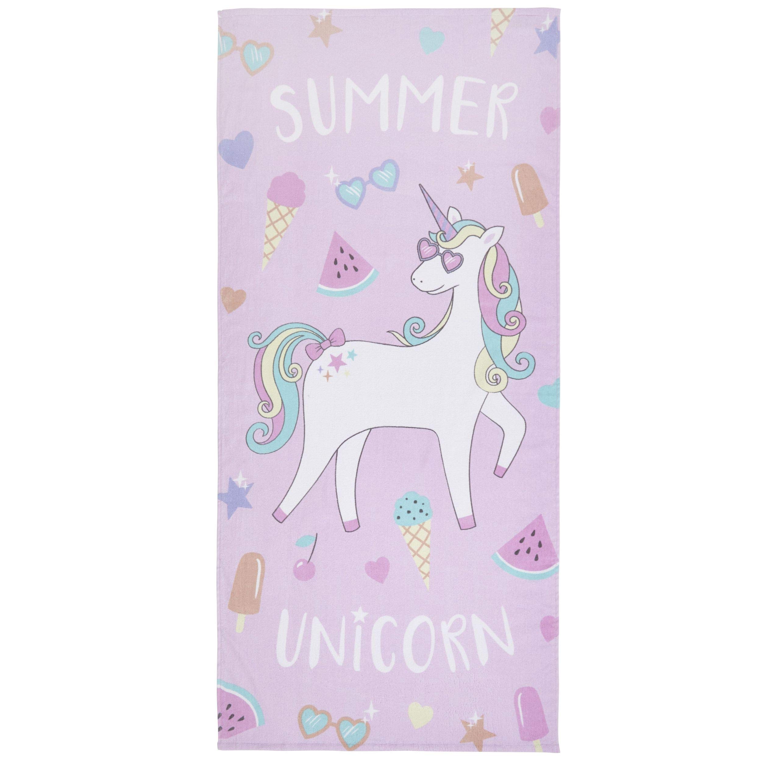Catherine Lansfield Summer Unicorn 76 x 160 cm Beach Towel Multi