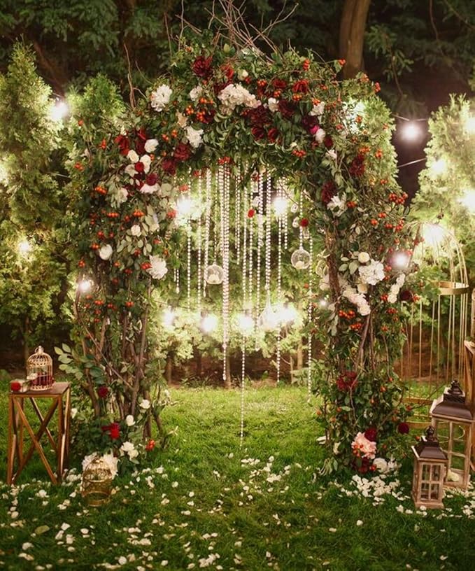 Night Wedding Decor Backdrop for Photography Flower Amazon.co.uk