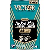 VICTOR Super Premium Dog Food – Hi-Pro Plus Dry Kibble – High Protein Dog Food with 30% Protein – Beef, Chicken, Pork, Fish Meals, Gluten Free - for High Energy and Active Dogs & Puppies, 5lbs