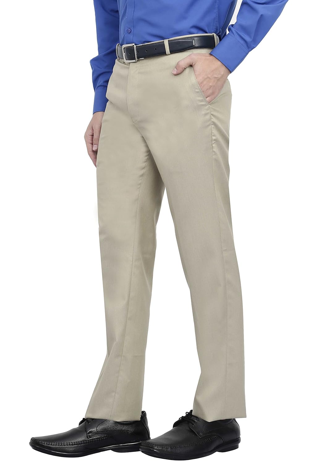 mchenry men's solid formal regular fit stretch(lycra) formal trousers