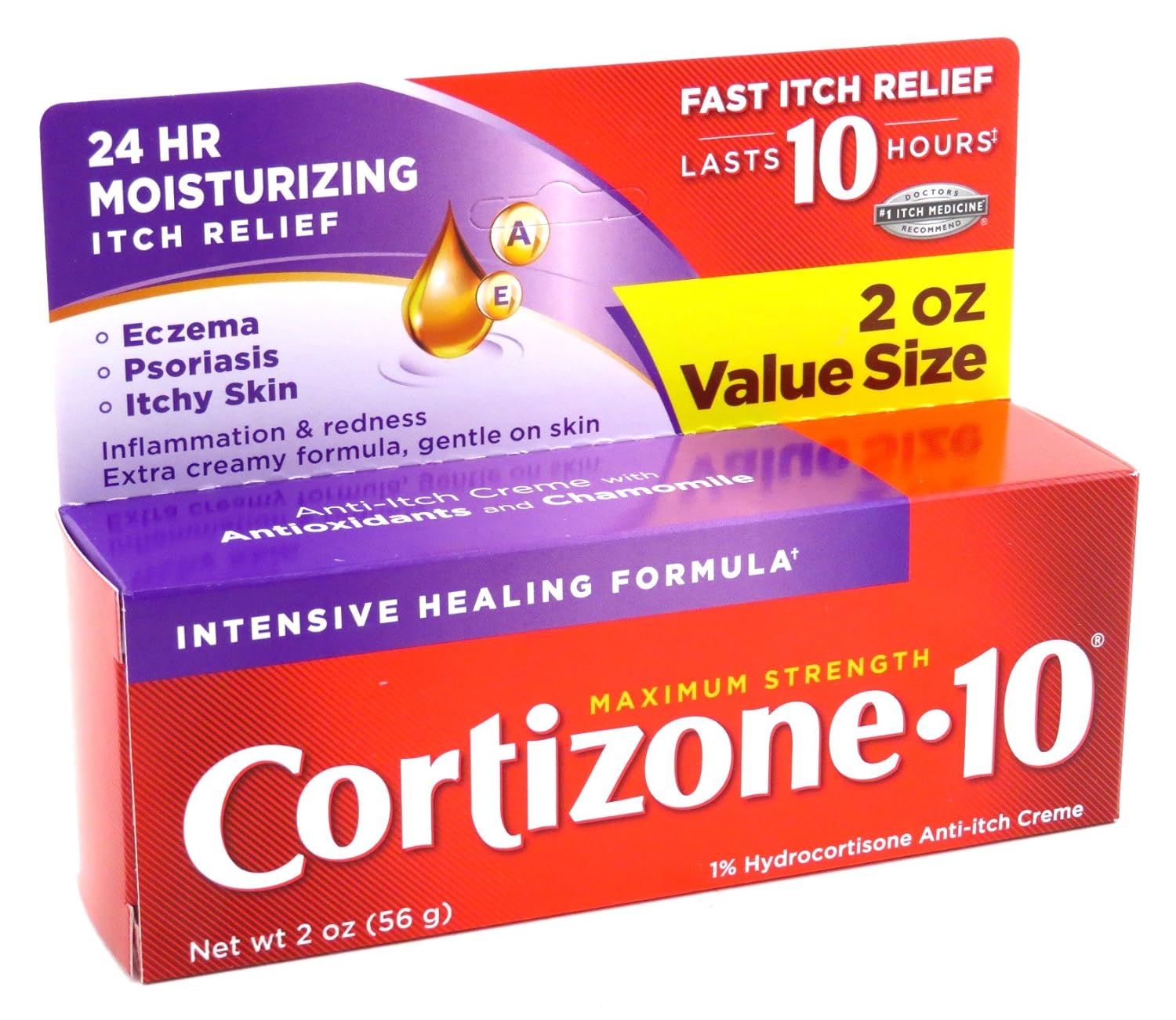 Cortizone-10 Intensive-Healing Formula 2 Ounce (Boxed) (59ml) (3 Pack) : Facial Masks : Beauty