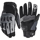 Oumurs Motorcycle Gloves for Men, Touchscreen Cycling Gloves for Outdoor Sports On-Road/Off-Road/Mountain Motorcycle Motorcross Motorbike Dirt Bike Bicycle Racing ATV UTV