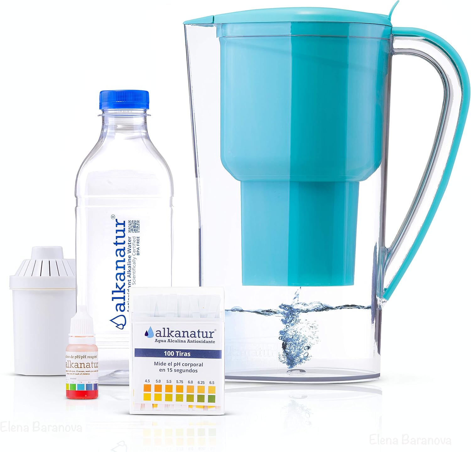 Alkaline Water Filter Jug Antioxidant Water Purifies 99.9 of