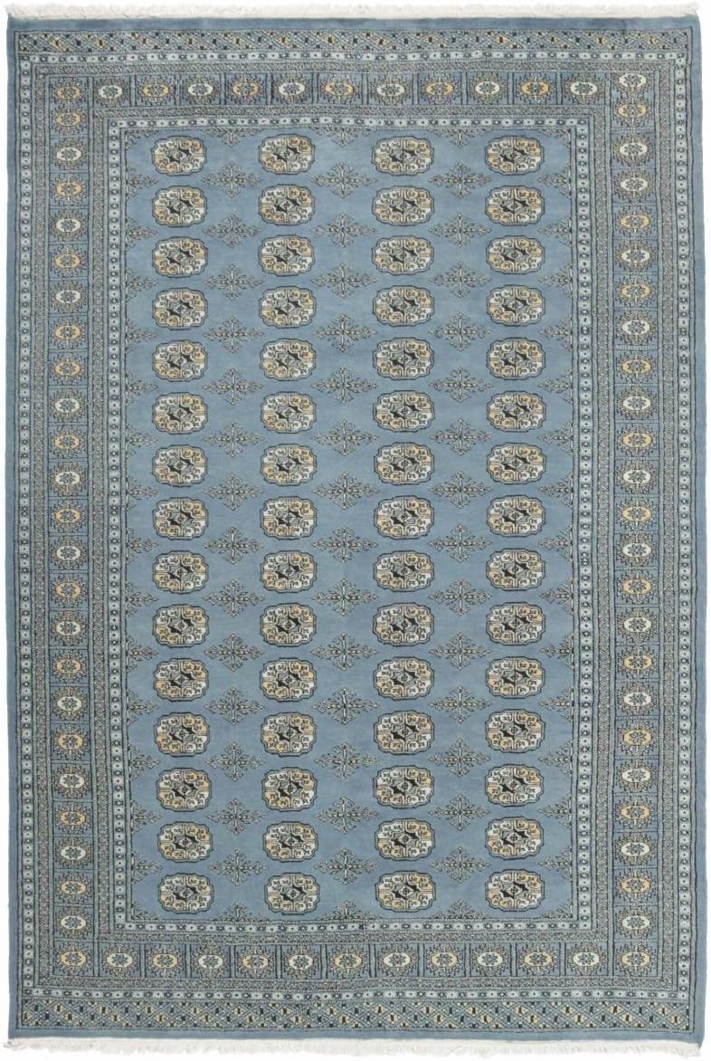 Nain Trading Pakistan Buchara 2ply 243x167 Oriental Rug Hand-Knotted Carpet Dark Grey/Light Blue Pakistan