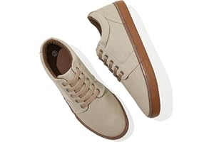 BENPAO Mens White Casual Shoes All Black Fashion Sneakers for Men Low Top Lace Up Canvas Shoes