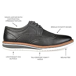 Vance Co. Men's Warrick Tru Comfort Foam Wingtip