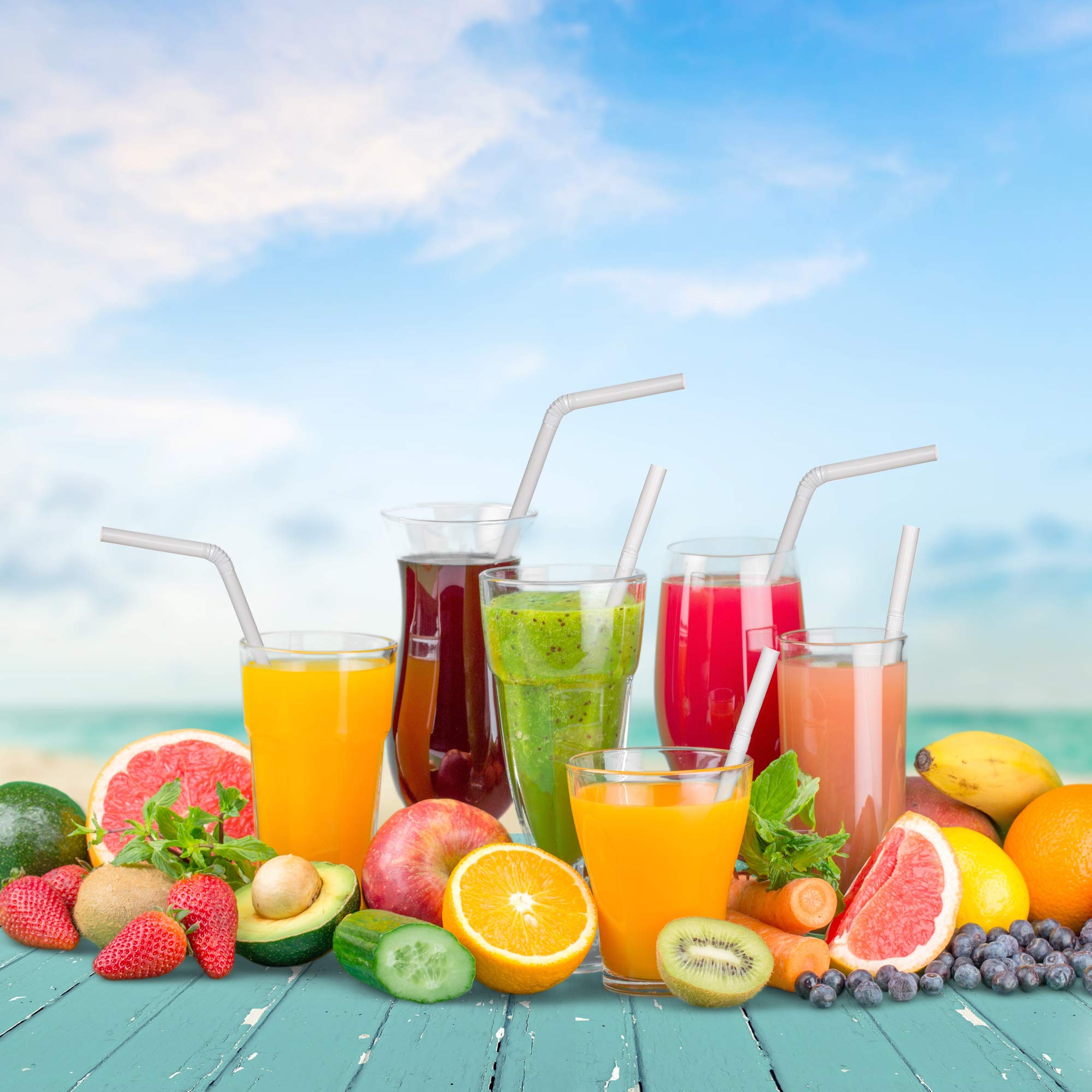 Plant Based Drinking Straws by StrawPanda- (250 Pack) an Eco Friendly Alternative to Plastic Straws, BPA Free - Image 3