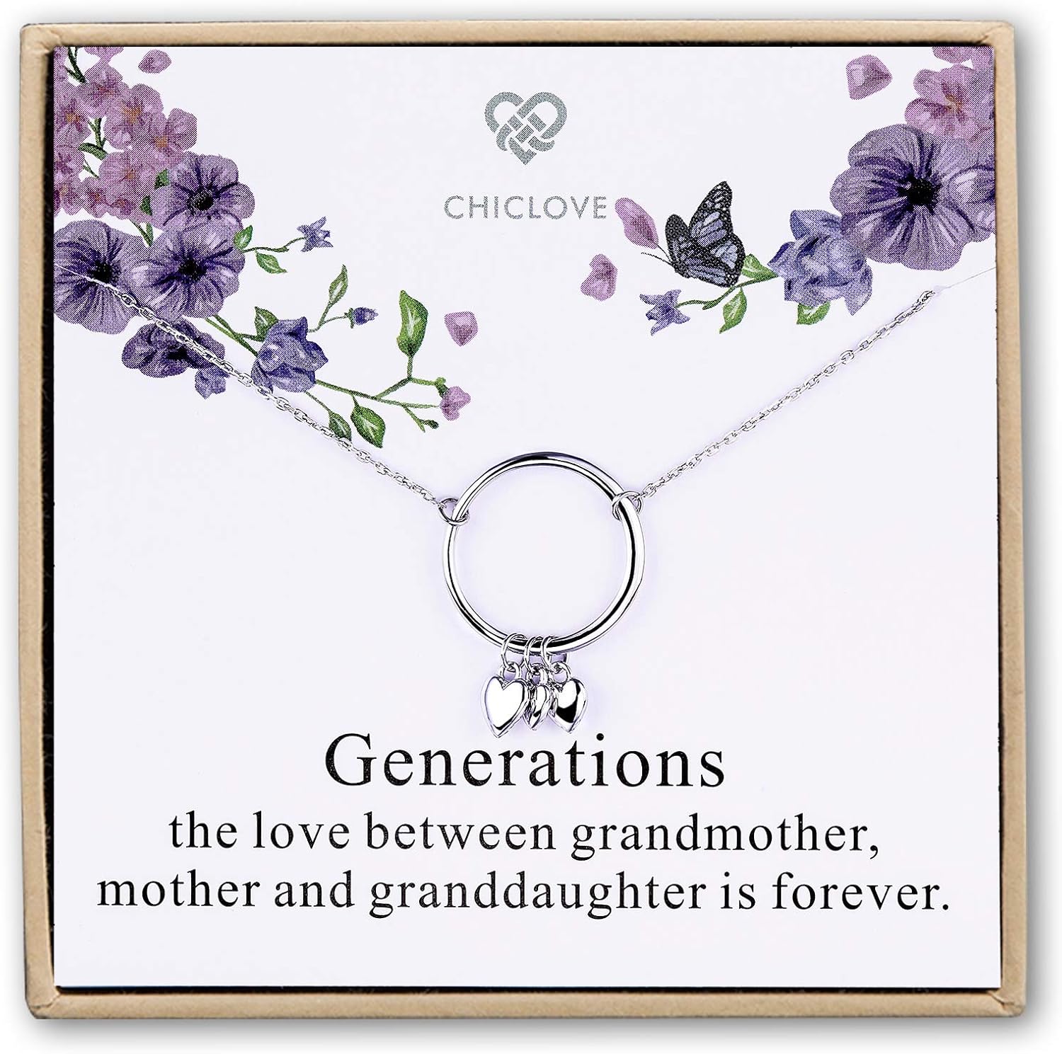 mother daughter granddaughter necklace