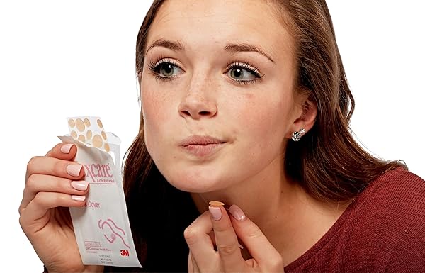 NEXCARE ACNE COVER, SKIN COVER ABSORBS PUS AND OIL FROM CLOGGED PORES, SUITABLE SKINCARE FOR MOST SKIN TYPES – 108 ACNE COVERS