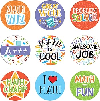 Amazon Com Math Reward Stickers For Kids 1 080 Ct Office Products