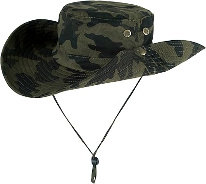 camo boonie hat with snaps