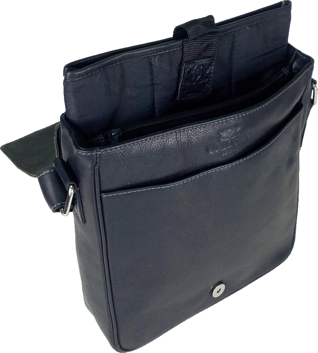 UNICORN Real Leather Black ipad, Ebook or Tablets Messenger Bag #1E - Image 5
