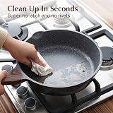 SENSARTE Nonstick Skillet Deep Fry Pan 26 cm 4 Litre with Lid Induction view 6