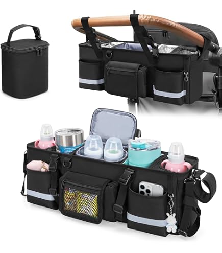 WF Stroller Cargo Net Organizer With Hooks, Iceland