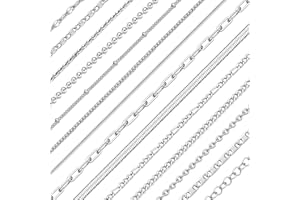 ZYEHXED 112 Ft Necklace Chain for Jewelry Making 14 Style Stainless Steel Jewelry Chains for DIY Necklace Bracelet Anklet Craft Jewelry Making Supplies with Stainless Steel Jump Rings Lobster Clasp Connectors