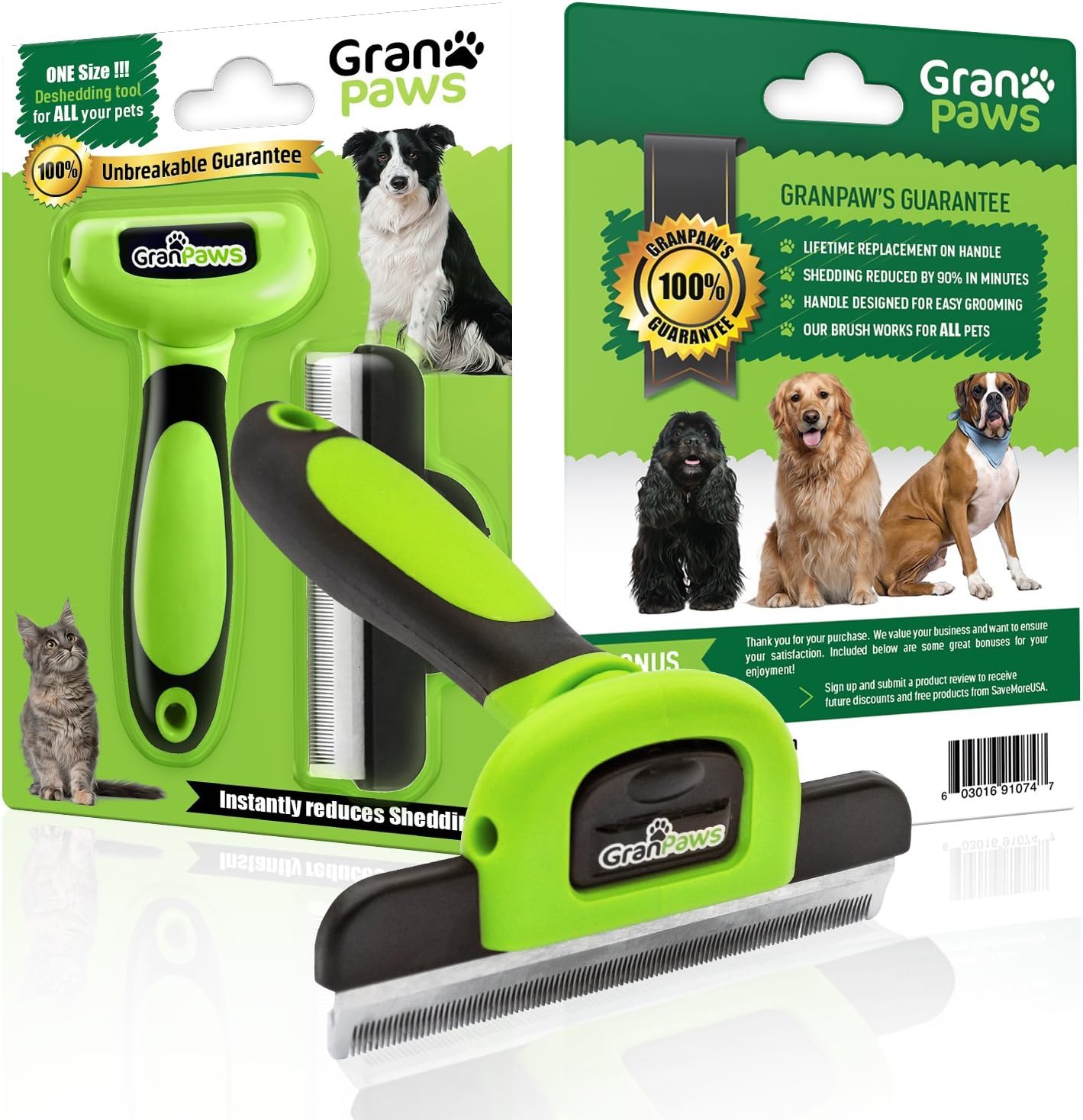 MARDOG Pet Grooming Supplies Deshedding Tool for All Large & Small Dogs, Cats and Pets. Rabbits to Horses with Short to Long Hair. Dramatically Reduce Shedding and Your Pet Care Time.