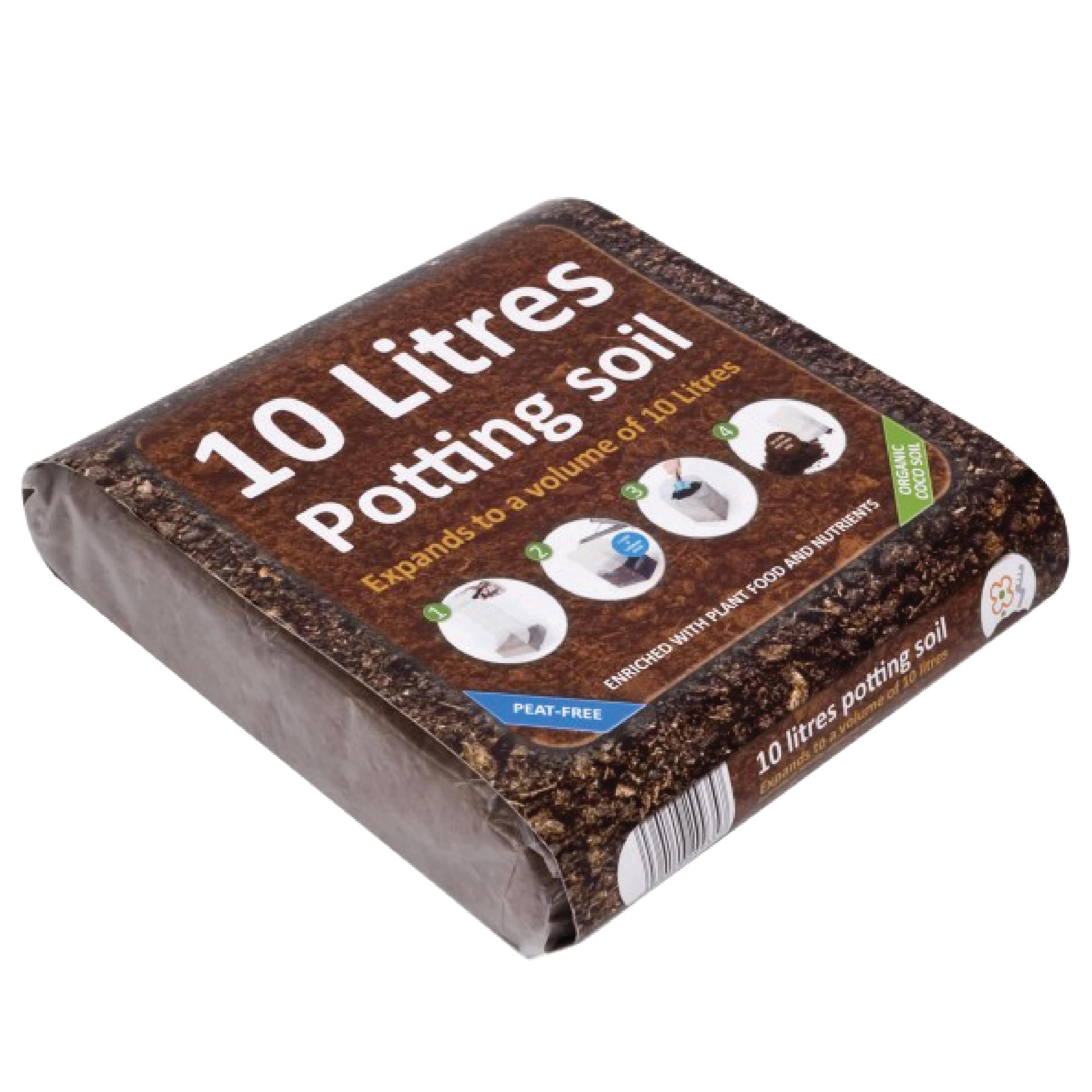 GreenBrokers C1001 Organic All Purpose Potting Compost Enriched with Nutrients - Expands to 10Ltrs, 10 Ltr