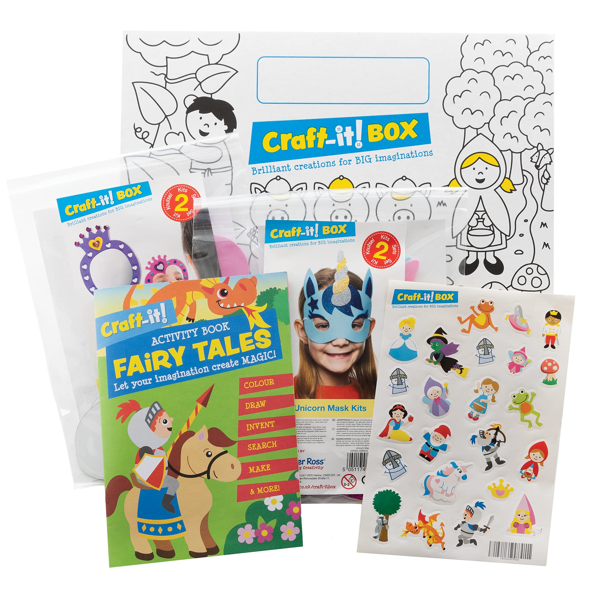 Baker Ross CBS021 Fairy Tale Craft-it! Box - Creative Arts and Crafts Activities for Kids