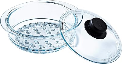 ® - Cesto a Vapore + Coperchio - Cucina a Vapore per Una Cucina Sana e gustosa! Prodotto in Francia