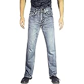 Flypaper Men’s Fashion Bootcut Blue Jeans Regular Fit Mens Work Pants