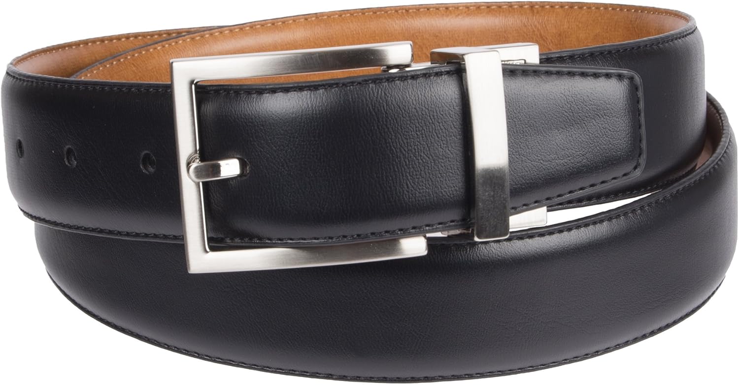Chaps Men's Reversible Stretch Dress Belt at Amazon Men’s Clothing store