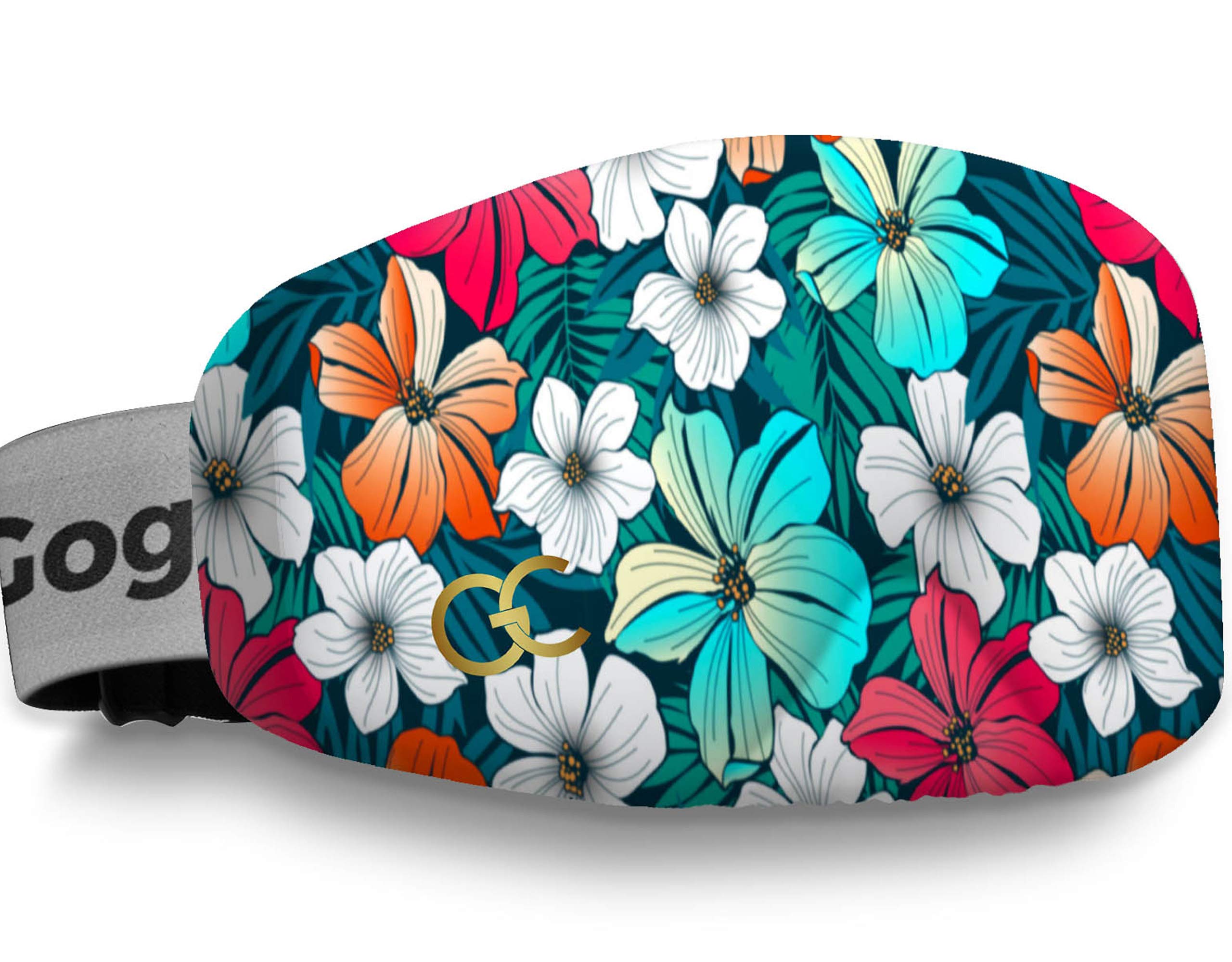 GogglesCover Ski Goggles Protective Cover, Protective Goggle Cover Portable, Ski Goggle Cover Sleeve Anti-Scratch, Ski Goggles Accessories, Ski Equipment, Tropical Design