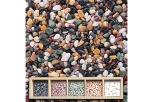 AVALUTION Aquarium Gravel for Plants -18lb Fish Tank Gravel for Succulent Cactus & Bonsai, 1/4Inch Decorative River Rocks Pebbles for Gardening, Flower Pots, Landscaping, Terrarium