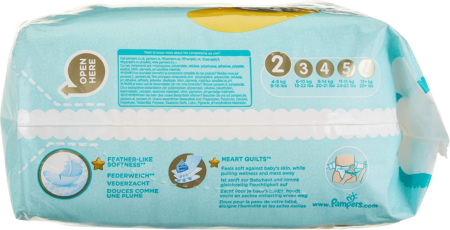Pampers Premium Protection Couche, White, Taille 2 (41 Unité) - Image 4