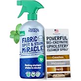 Sunny &amp; Honey Fabric Cleaner for Couch, Upholstery Cleaner Spray, 32fl oz | Residue Free Mattress Cleaner and Fabric Cleaner for Furniture - Color Safe - Mint Scented - Safe for All Synthetic Fabrics