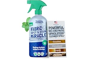 Sunny & Honey Upholstery Cleaner Spray - 32 Fl Oz, Mint - Pet & Kid Safe Stain Remover - Multi-Surface Furniture & Sofa Cleaner Spray - Fast-Drying Pet Stain Remover