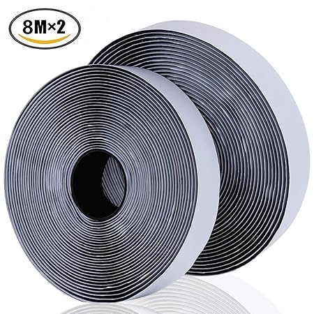 Sinwind Klettband Selbstklebend Extra Stark, Doppelseitig Klebende mit Klettverschluss 8m Lange 20mm Breit Selbstklebendes Kl