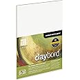 Ampersand Art Supply Wood Painting Panel: Museum Series Claybord, 8" x 10", 1/8" Flat Profile
