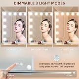 FENCHILIN Hollywood Vanity Mirror with Bluetooth Speaker & 15 LED Lights view 3