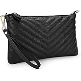 YALUXE Genuine Leather Wristlet Handbags Purses Cell Phone Pocket Clutch Wallet Crossbody Bags for Women